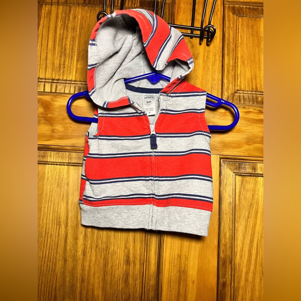 Carters Sleeveless Vest W/ Hood
3 Months
Excellent Condition
